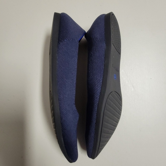 Rothy's The Point Navy Flats Size W8. - Picture 3 of 11